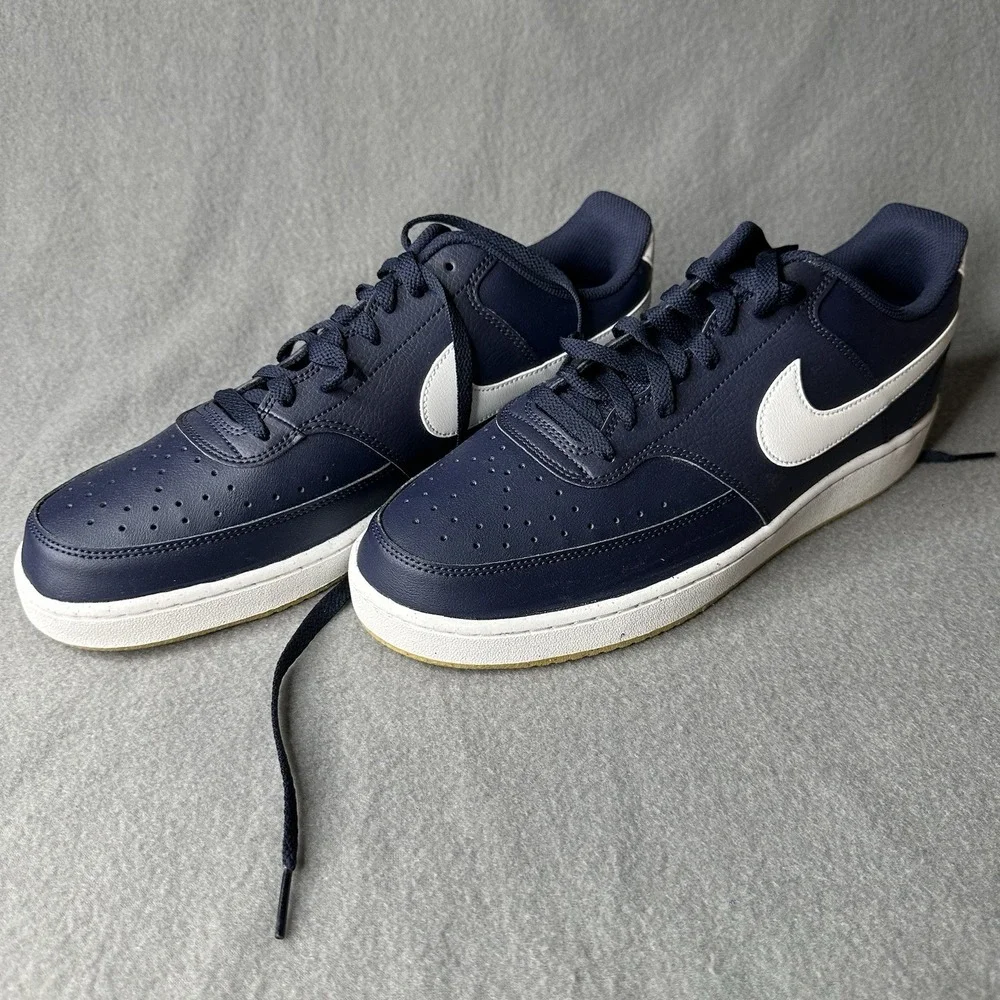 Nike Court Vision Low Obsidian/S-White Men's Sneakers- Men Size 12 - FZ5547-400